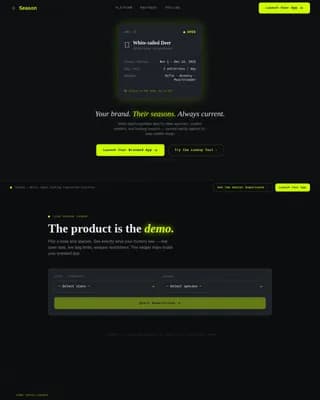 Compass — Current Hunting App Landing Page Template