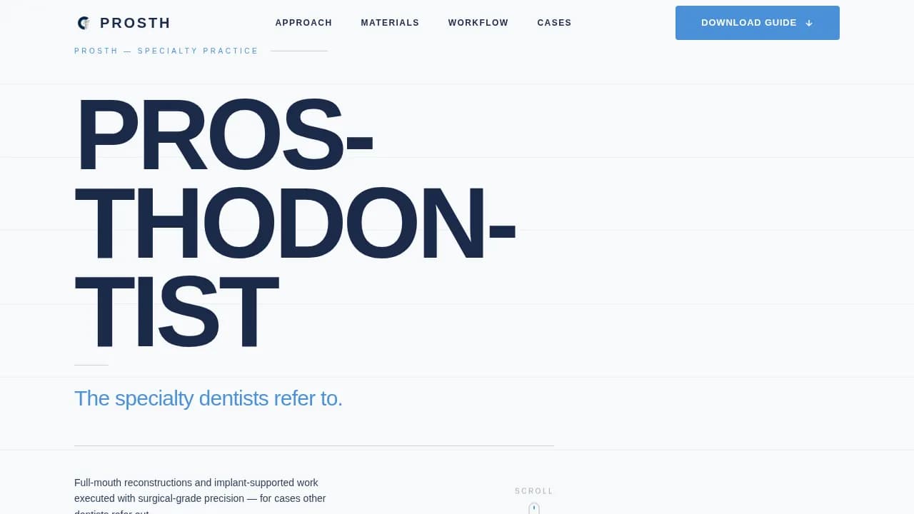 Dental Clinic Professional Website Template