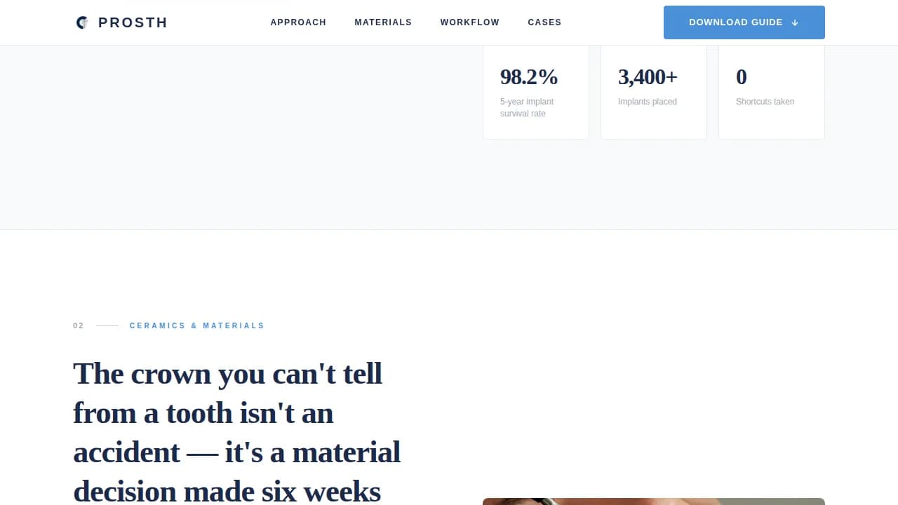 Dental Clinic Professional Website Template
