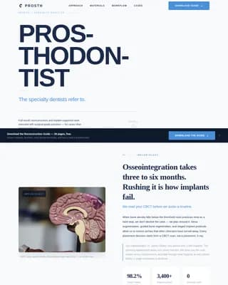 Dental Clinic Professional Website Template