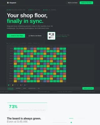 Orchestrate — Precision Floor Scheduling Landing Page Template