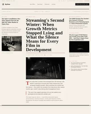 Headline — Authoritative Entertainment Report Landing Page Template
