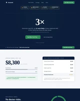 Retiree Insurance Professional Website Template