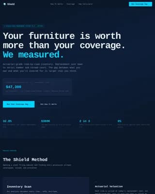 Shield - Precision Coverage Gap Landing Page Template