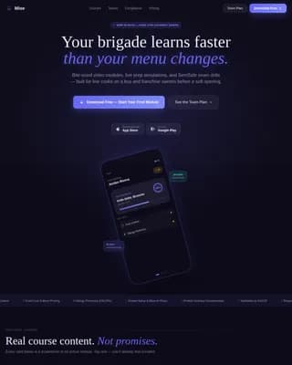 Saucier — Expert Culinary Training Landing Page Template