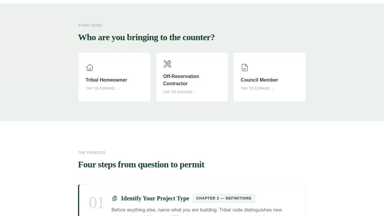 Enforce — Tribal Authority Landing Page Template