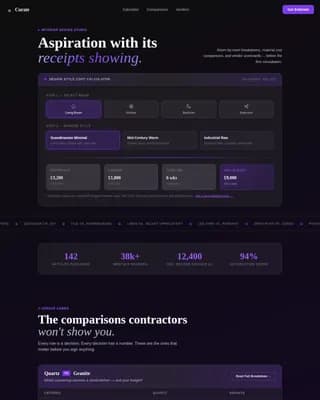 Interior Design Studio Cost Calculator Website Template