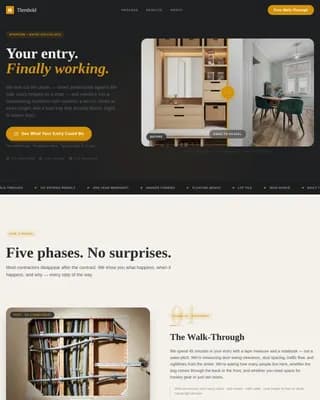 Entrance — Robust Entryway Renovation Landing Page Template