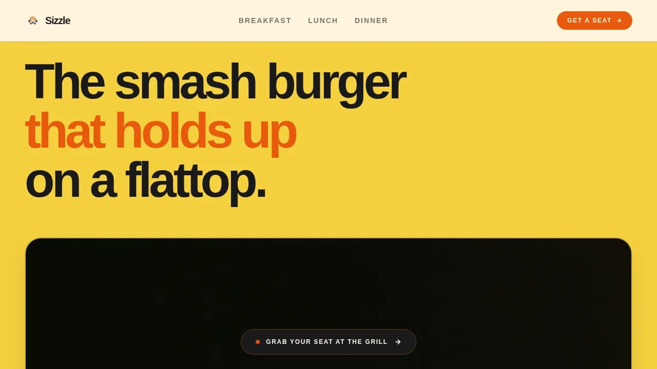Flame — Bold Plant-Based BBQ Landing Page Template