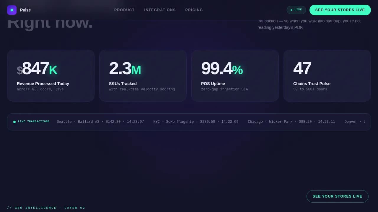 Retail Software & SaaS Professional Website Template