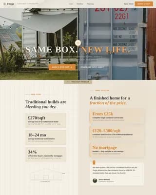 Specialty Construction Booking Website Template