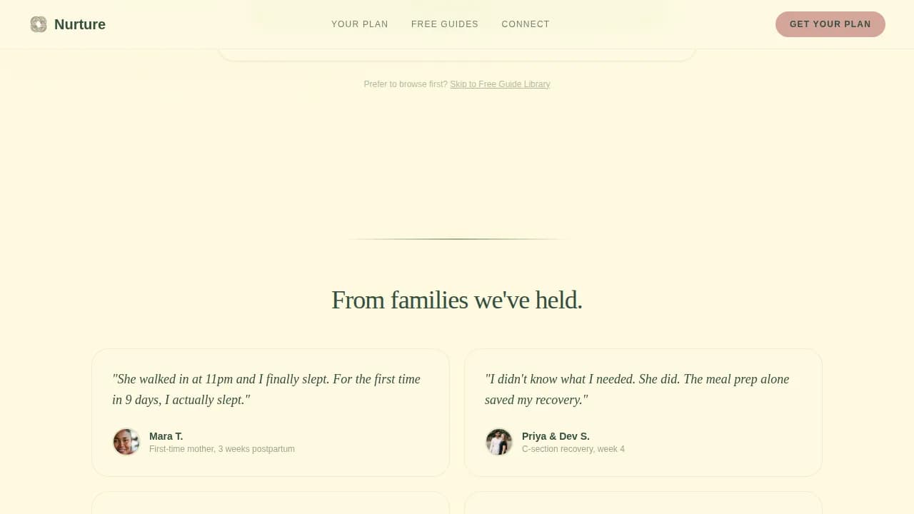 Nanny & Au Pair Professional Website Template