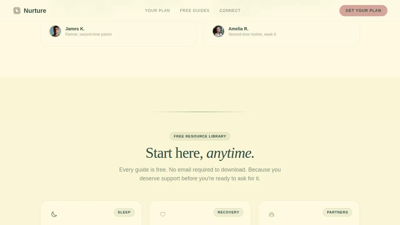 Nanny & Au Pair Professional Website Template