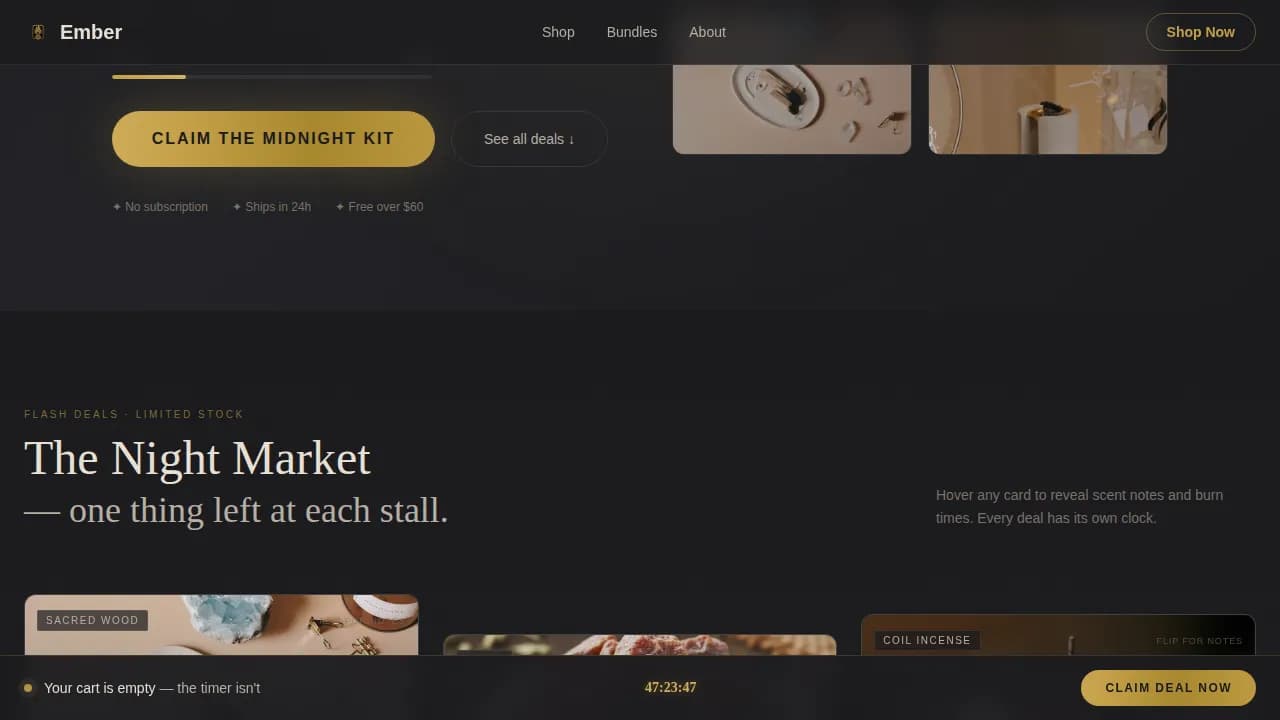 Spark — Flash Deal Marketplace Landing Page Template