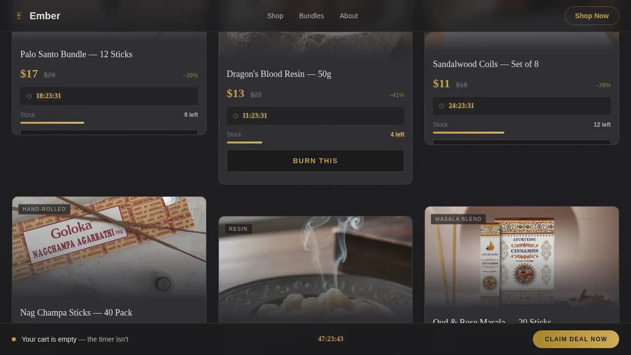 Spark — Flash Deal Marketplace Landing Page Template