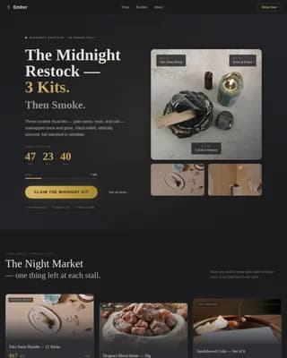 Spark — Flash Deal Marketplace Landing Page Template