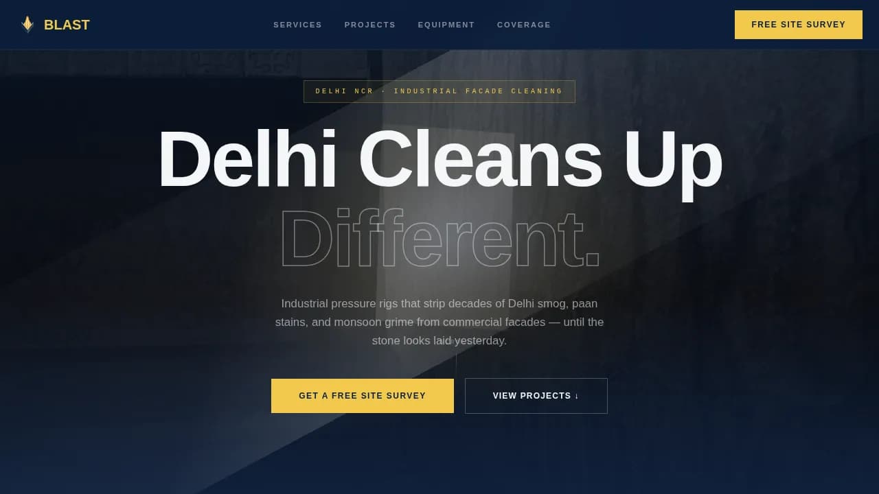 Clean — Pressure Washing Service Landing Page Template