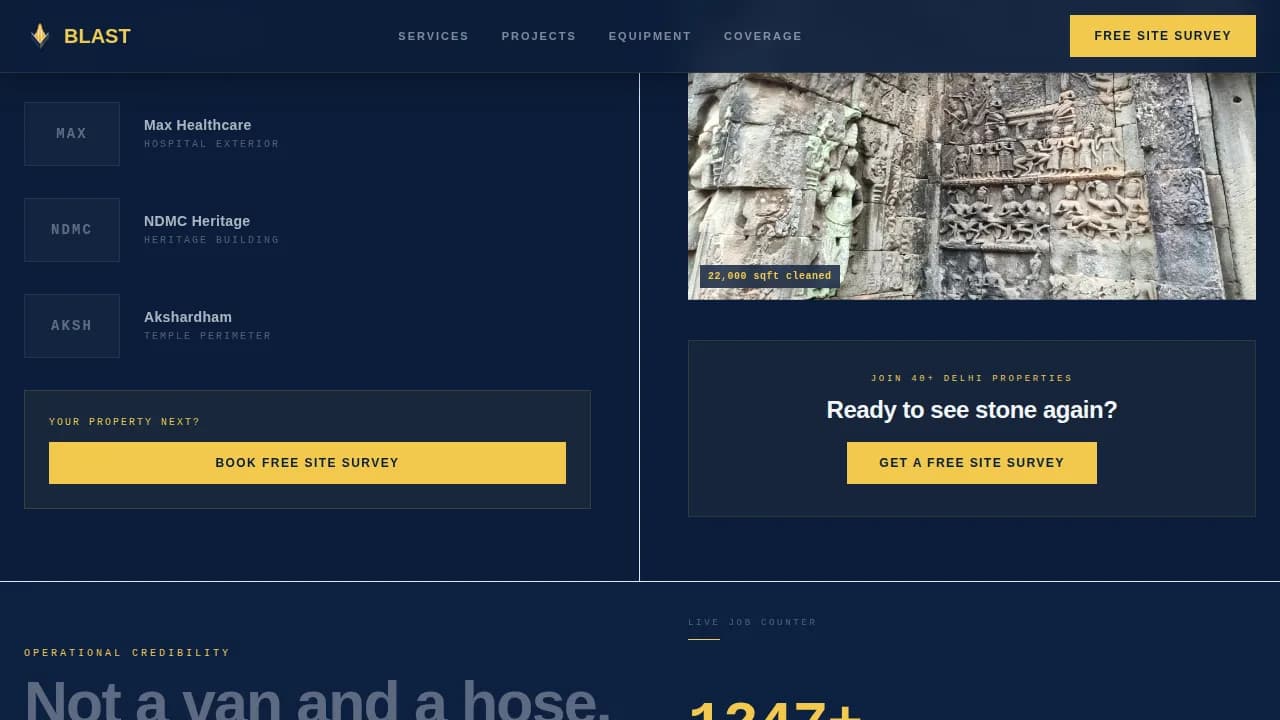Clean — Pressure Washing Service Landing Page Template