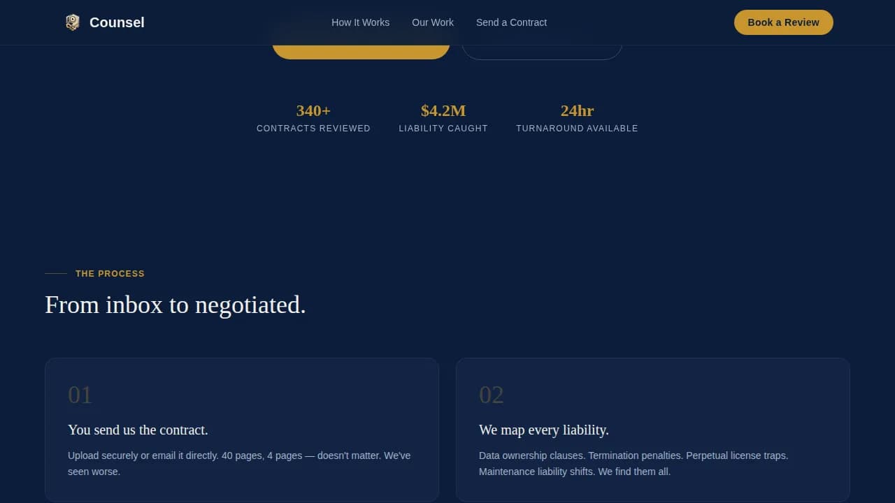 Entertainment Consulting Booking Website Template