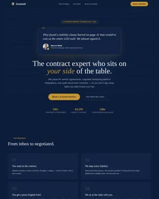 Entertainment Consulting Booking Website Template