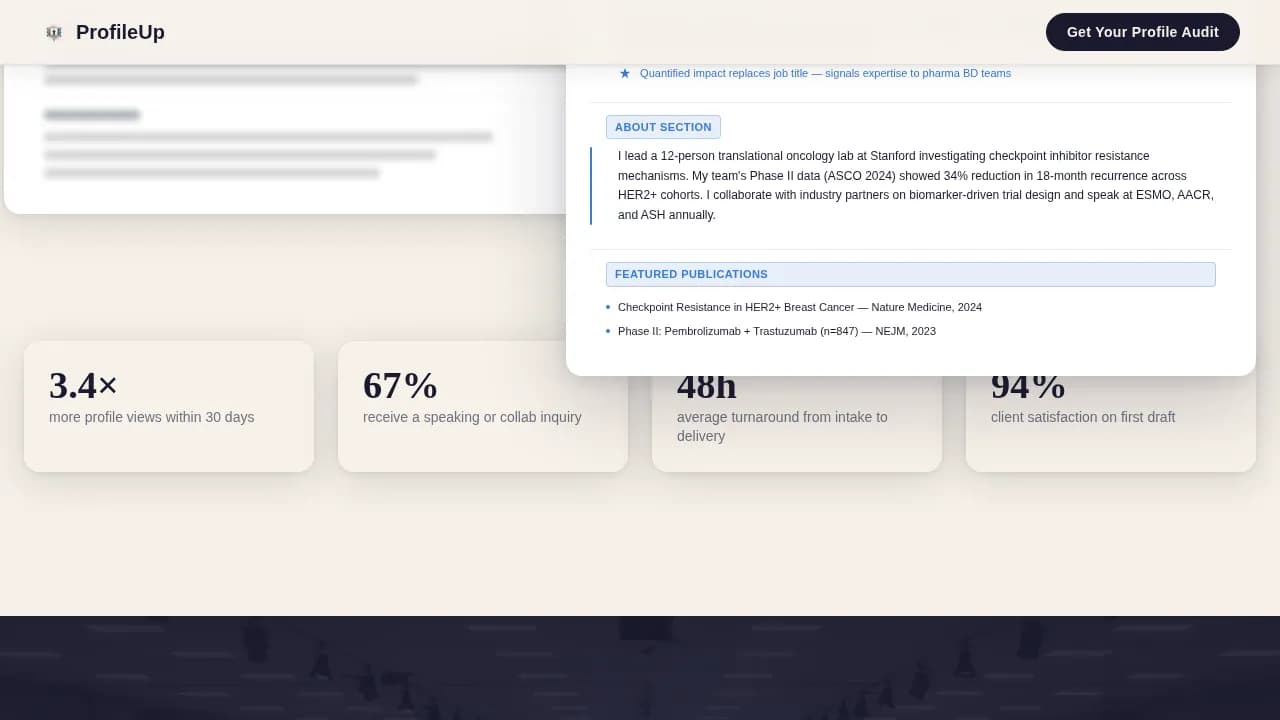 Ascend — Authority Clinical Researcher Landing Page Template