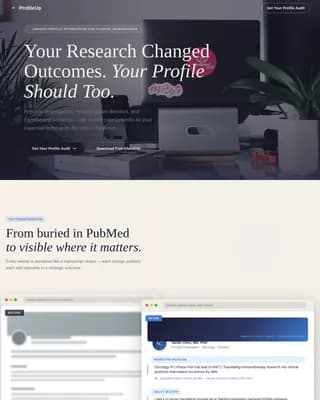 Ascend — Authority Clinical Researcher Landing Page Template