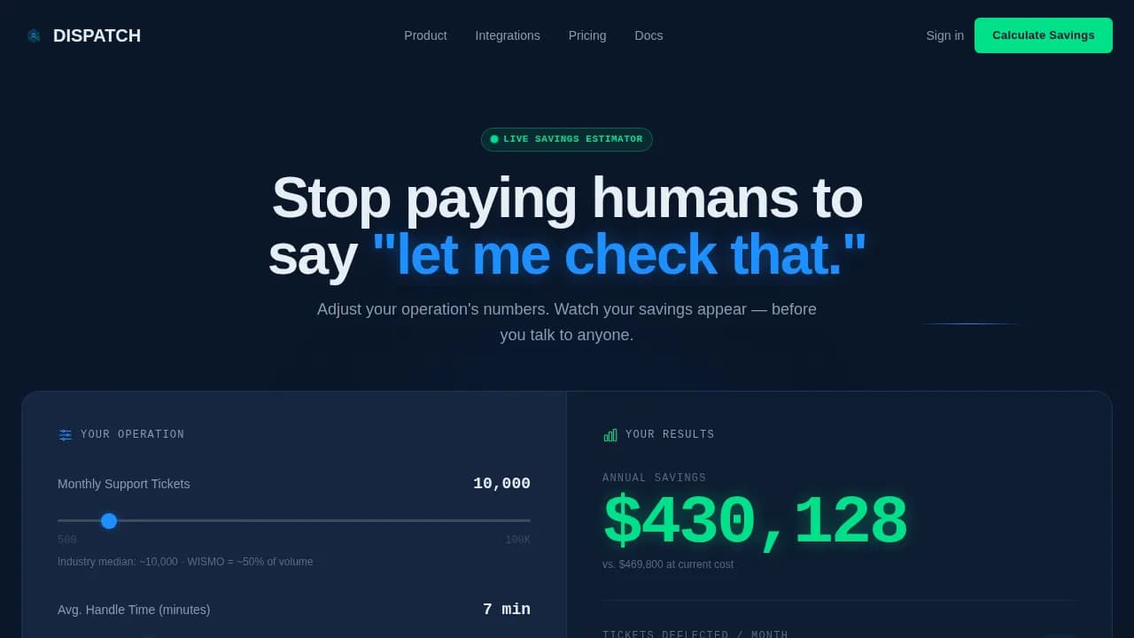 AI for Logistics Cost Calculator Website Template