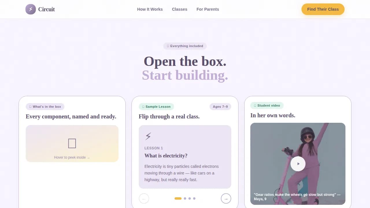 Spark — Beginner Robotics Coding Landing Page Template