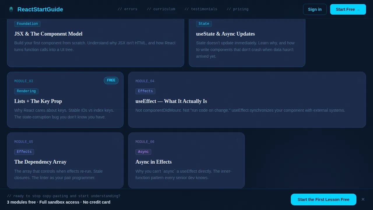 Reactguide - Midnight Dashboard Pro Landing Page Template
