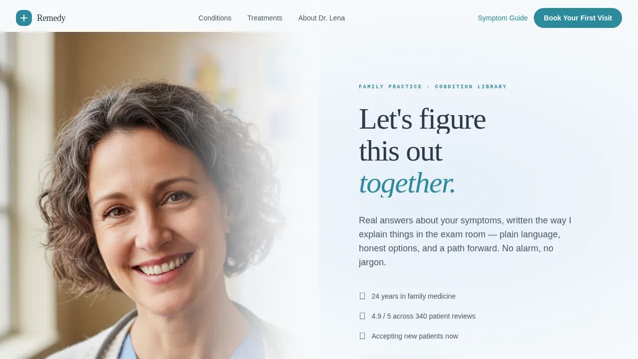 Wellness — Expert Primary Care Landing Page Template
