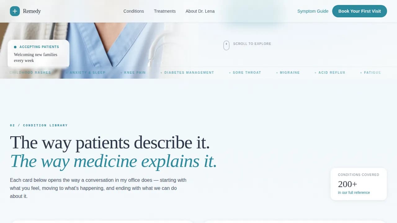 Wellness — Expert Primary Care Landing Page Template