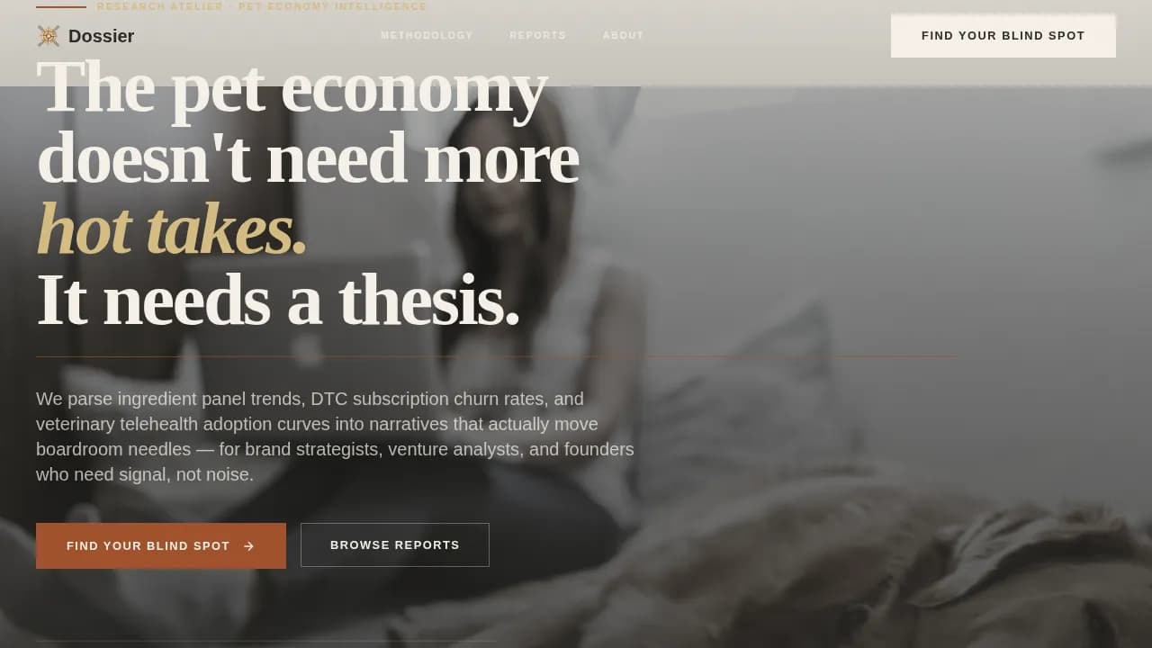Insight — Comprehensive Pet Industry Landing Page Template