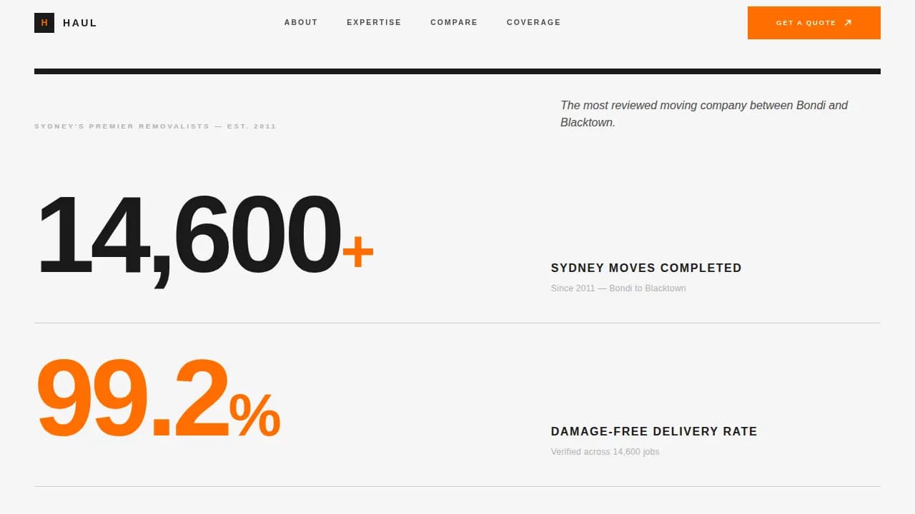 Transport — Authoritative Relocation Guide Landing Page Template