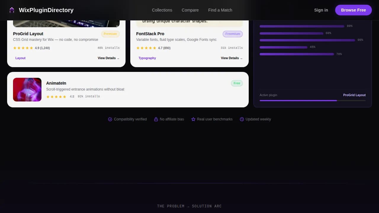 Nexus — Curated Plugin Ecosystem Landing Page Template