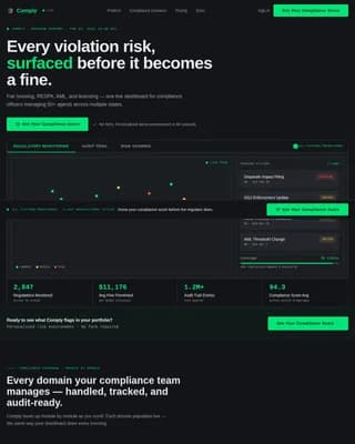 Govern — Property Compliance Hub Landing Page Template
