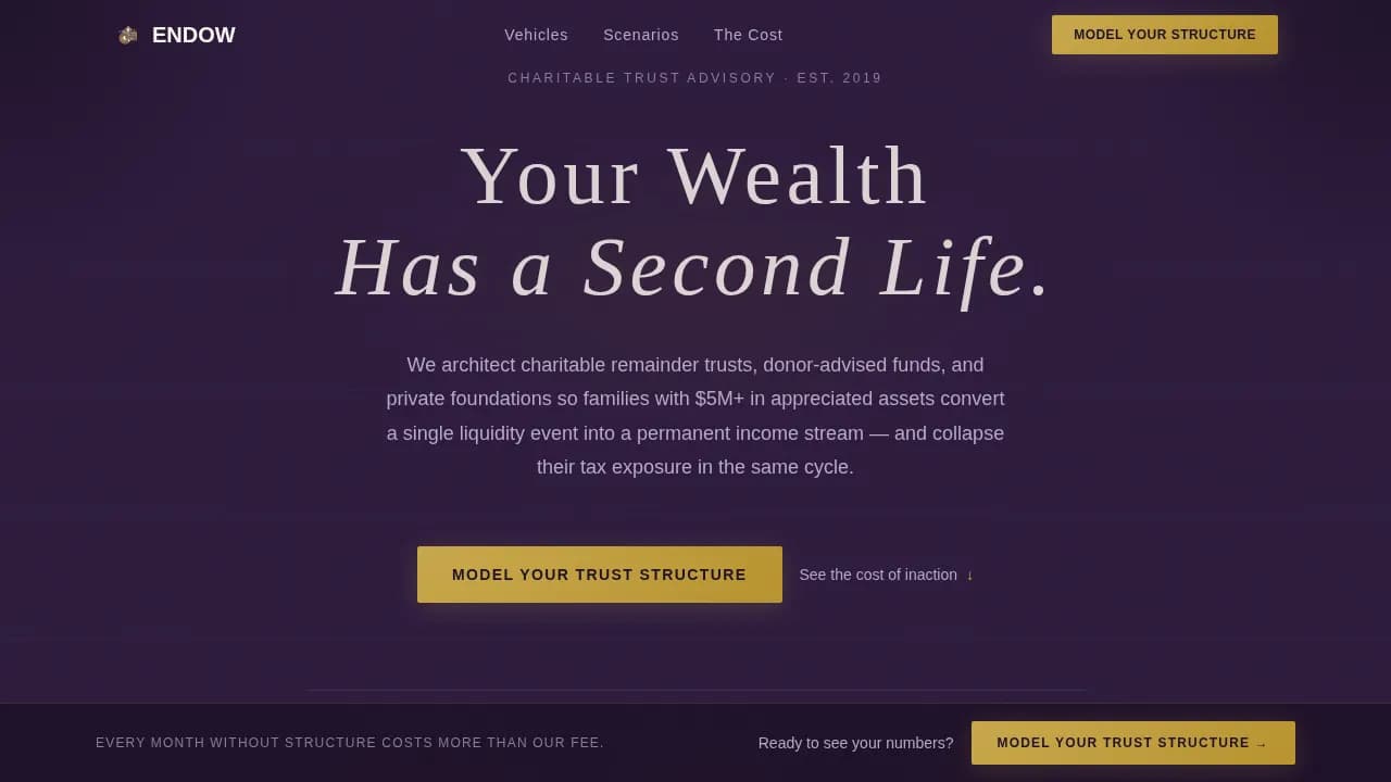 Estate & Succession Planning Booking Website Template