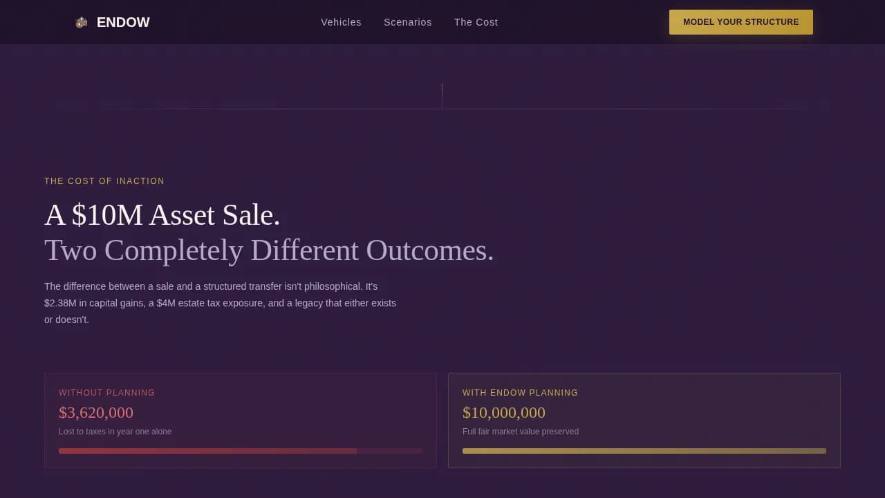 Estate & Succession Planning Booking Website Template