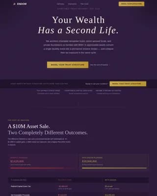 Estate & Succession Planning Booking Website Template