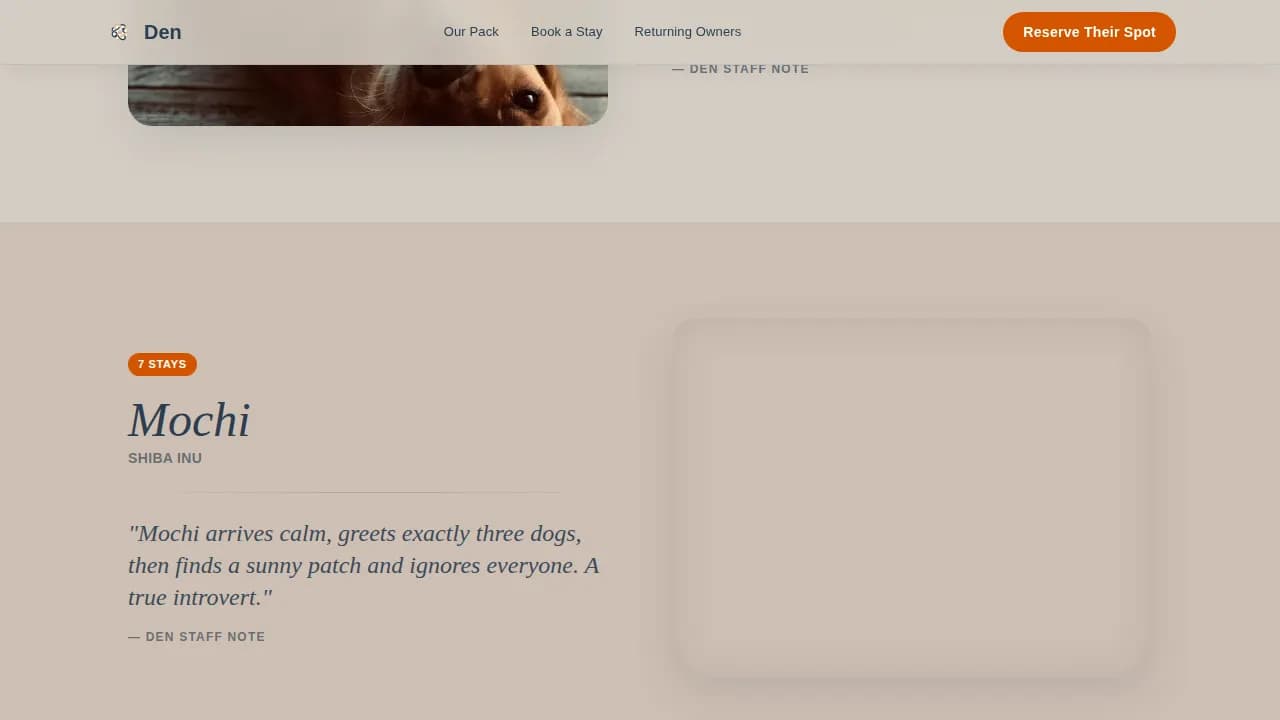 Pet Boarding & Daycare Booking Website Template