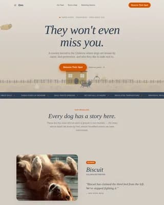 Pet Boarding & Daycare Booking Website Template