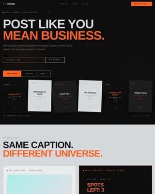 Elevate — Dynamic Coaching Social Media Landing Page Template