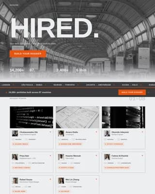 Dossier - Bold Brutalist International Job Seeker Portfolio Landing Page Template