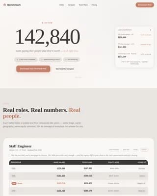 Compare — Dynamic Wage Equity Landing Page Template