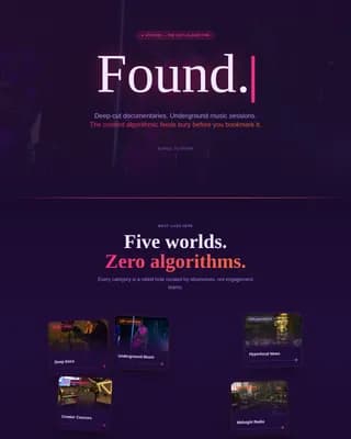 Stream - Futuristic Neon Niche Streaming Landing Page Template