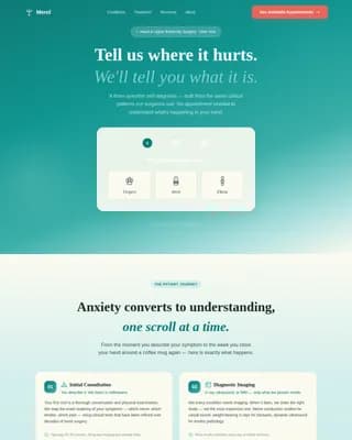 Restore — Precision Hand Surgery Landing Page Template