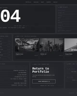 Blueprint — Steel Architecture Firm Landing Page Template