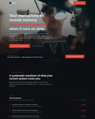 Berth - Marina Operations Management Landing Page Template