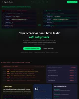 Transform — Intelligent System Modernization Landing Page Template