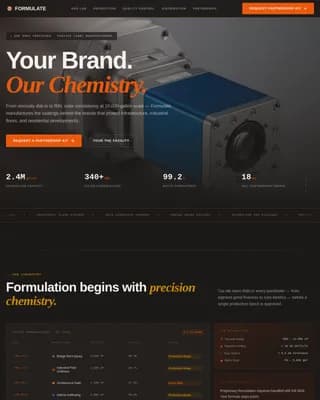 Coatings — Industrial Manufacturing Alliance Landing Page Template