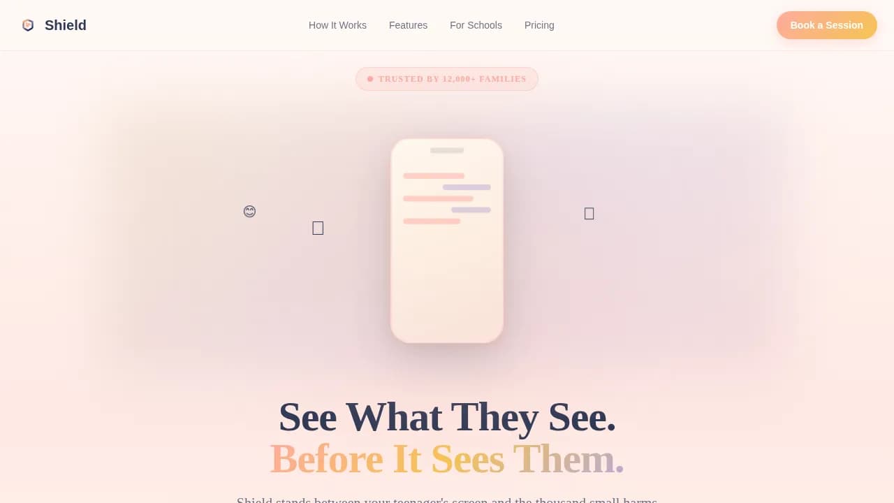 Guardian — Protective Teen Digital Safety Landing Page Template